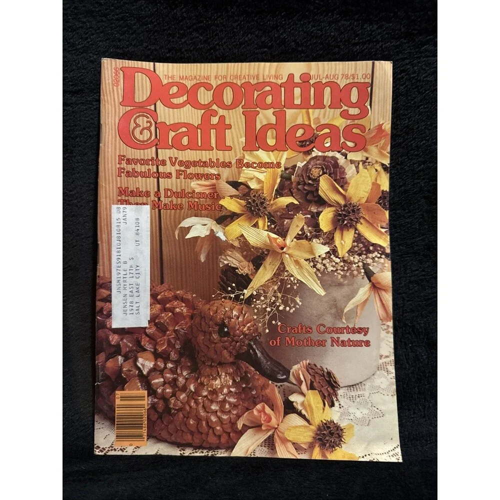Vintage Decorating Craft Ideas July-August 1978 Miniature Directory Patterns